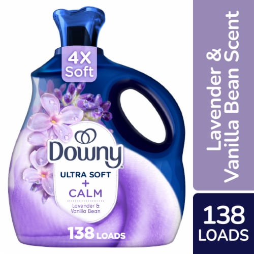 Downy Infusions Lavender & Vanilla Bean Calm Liquid Fabric Softener Fabric Conditioner Perspective: front