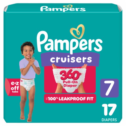 Pampers Cruisers 360 Pull-On Diapers Size 7 (41+ lbs) Perspective: front
