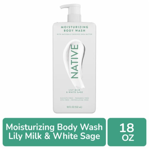 Native Lily Milk & Sage Moisturizing Body Wash Perspective: front