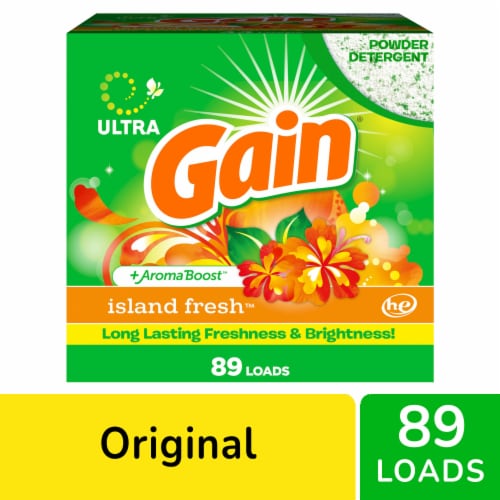 Gain Island Fresh Powder Laundry Detergent Perspective: front