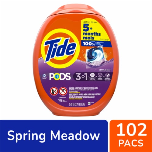 Tide Pods Spring Meadow Laundry Detergent Pods Perspective: front