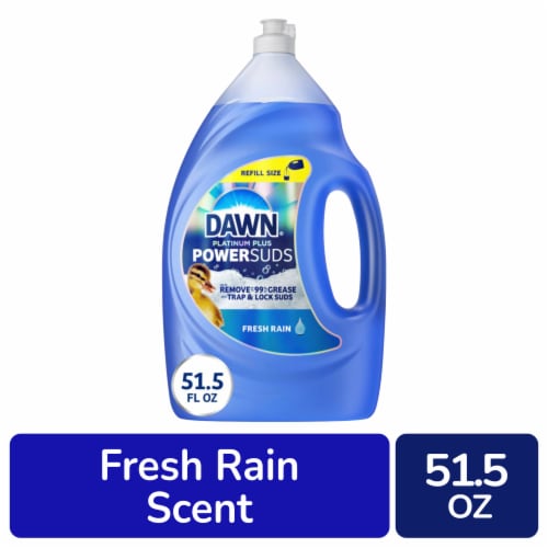 Dawn® Platinum Plus Fresh Rain Dishwashing Liquid Perspective: front