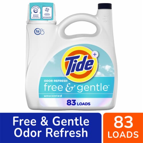 Tide Free and Gentle Odor Refresh Laundry Detergent Liquid Perspective: front
