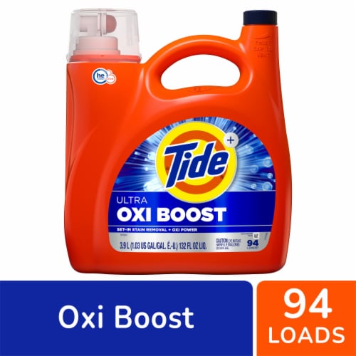 Tide Ultra Oxi Boost Liquid Laundry Detergent Perspective: front