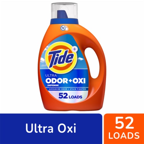Tide With Ultra Oxi & Odor Eliminators Original Scent Liquid Laundry Detergent Perspective: front