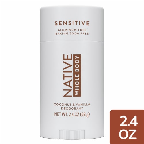 Native Coconut & Vanilla Sensitive Whole Body Deodorant Perspective: front