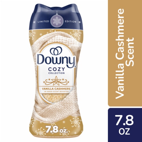 Downy Cozy Collection In Wash Scent Booster Beads, Vanilla Cashmere Scent Perspective: front
