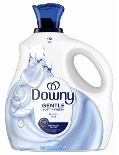 Downy® Gentle Soft + Fresh Ocean Mist Liquid Fabric Softener Perspective: front
