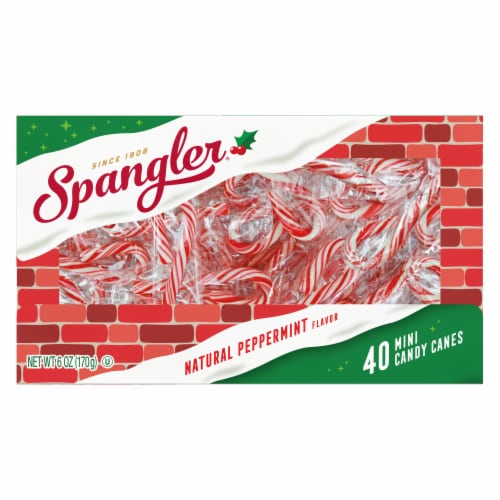 Spangler® Peppermint Mini Candy Canes Perspective: front