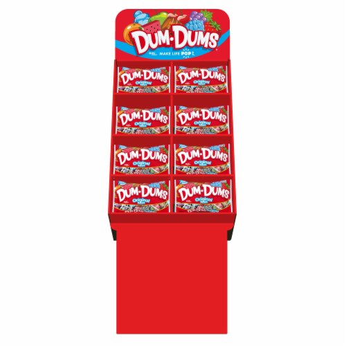 Dum Dums® Original Candy Lollipops Floor Display Perspective: front