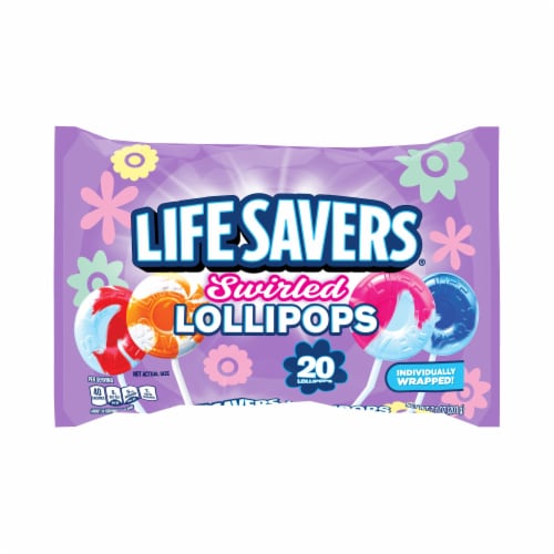 Life Savers® Assorted Flavored Swirled Lollipops Perspective: front