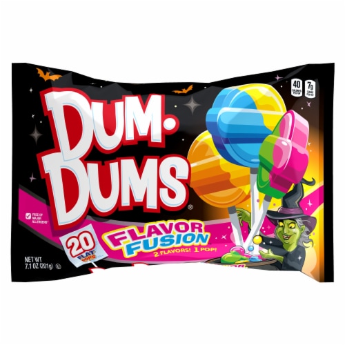 Dum Dums® Flavor Fusion Pops Halloween Candy Perspective: front