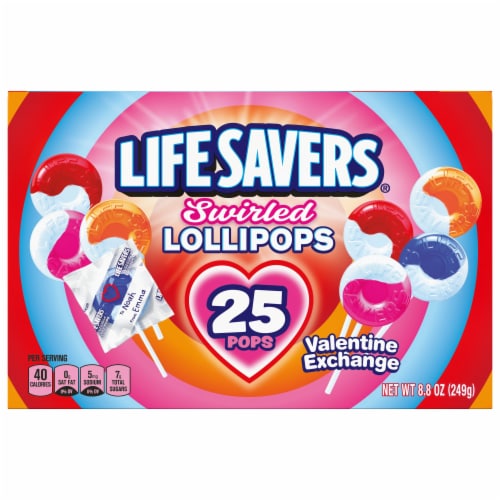 Life Savers® Lollipops Fruity Valentine's Day Candy Box Perspective: front
