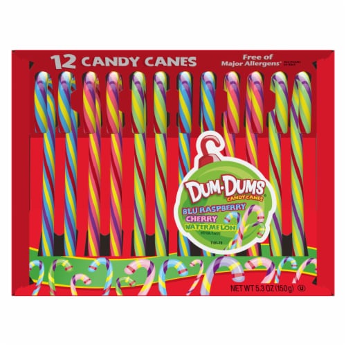 Spangler Holiday Assorted Dum Dum Candy Canes, 12 ct / 5.3 oz - Fry’s ...