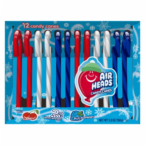 Airheads® Assorted Candy Canes Holiday Box Perspective: front