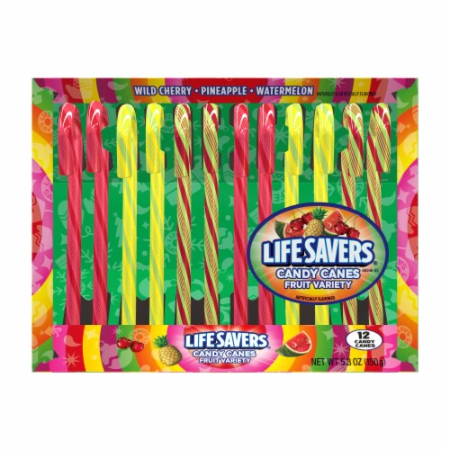 Nerds Candy Canes, Tangy - 12 canes, 5.3 oz