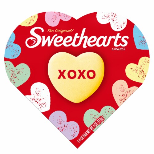 The Original Sweethearts Assorted Hard Valentine's Day Candy Box Perspective: front