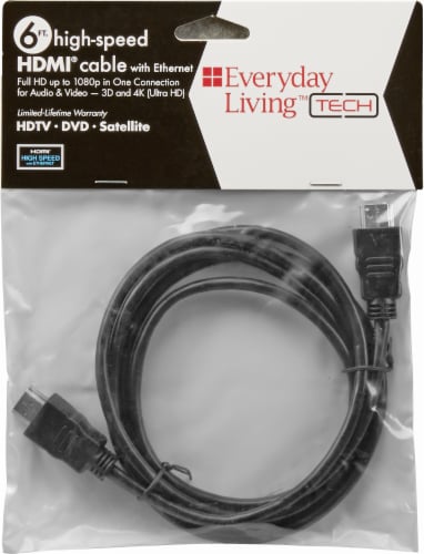 Everyday Living™ High-Speed HDMI Cable - Black Perspective: front