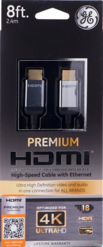 GE Ultra Pro HDMI Cable - Black Perspective: front