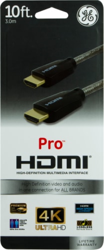 GE Pro HDMI Cable - Gray Perspective: front