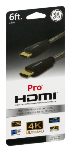 GE Pro HDMI Cable - Gray Perspective: front