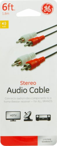 GE Stereo Audio Cable Perspective: front