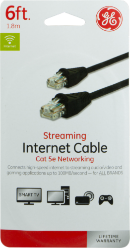 GE Internet Streaming Cable - Black Perspective: front