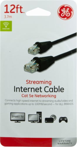 contact Pakistaans Verwaarlozing GE Internet Streaming Cable - Black, 12 ft - Fred Meyer