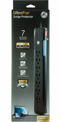GE 7 Outlet Home/Office 4' Cord Perspective: front