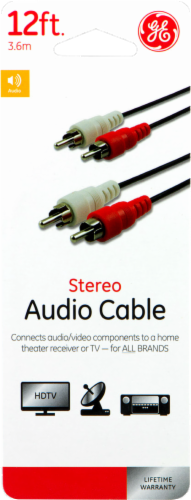 GE Stereo Audio Cable - Black Perspective: front