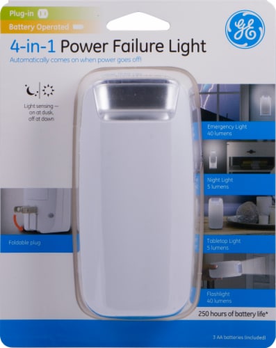 GE Power Failure LED Night Light with Batteries White 1 ct Fred Meyer