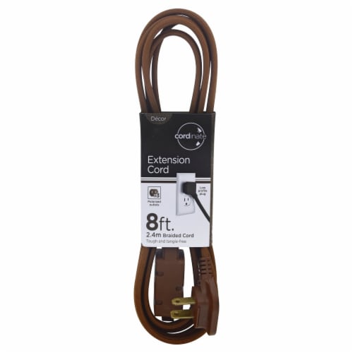 Jasco Cordinate Brown Extension Cord Perspective: front