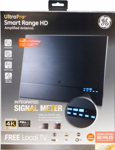GE Ultra Pro Smart Range HD Amplified Antenna Perspective: front