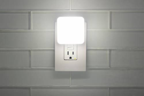 GE Light Sensing LED Night Light - White Perspective: front