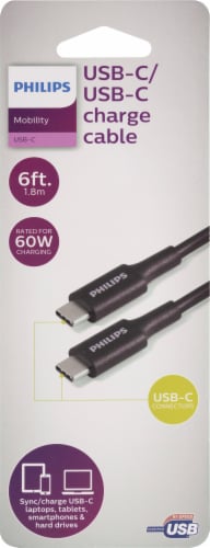 Philips USB-C to USB-C Cable Perspective: front