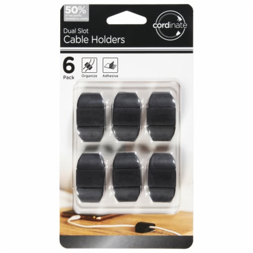 Cordinate Dual Slot Cable Holders Perspective: front