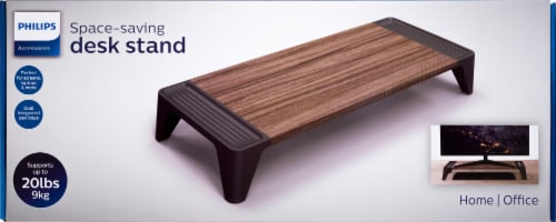 Philips Monitor Space-Saving Wood Stand Perspective: front