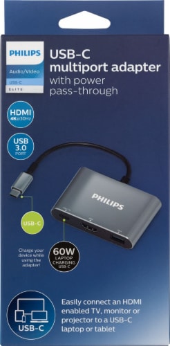 Glamour ordbog Umoderne Philips Elite USB-C Multiport Adapter, 1 ct - Fred Meyer