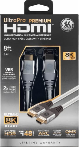 Specificitet pop udbytte GE UltraPro Premium HDMI Cable with Ethernet, 8 ft - Fred Meyer