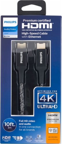 Philips High Speed HDMI Cable with Ethernet Perspective: front
