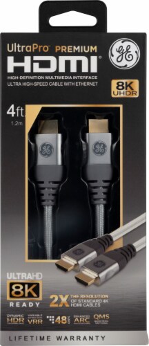 GE UltraPro™ High Speed HDMI Cable with Ethernet Perspective: front