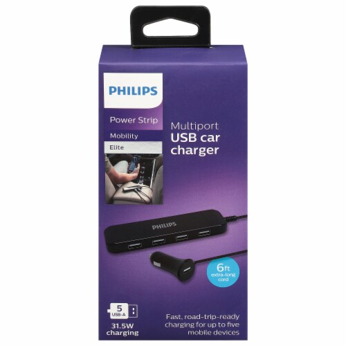 Philips DC USB Extension Bar - Black Perspective: front