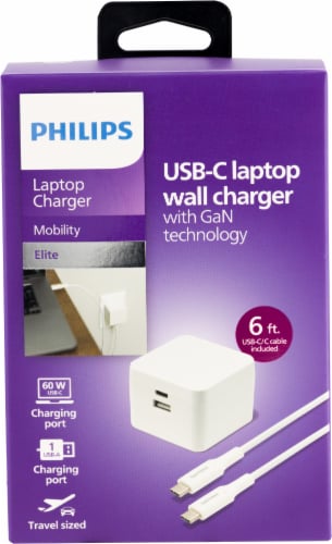 Philips USB-C Laptop Wall Charger Perspective: front
