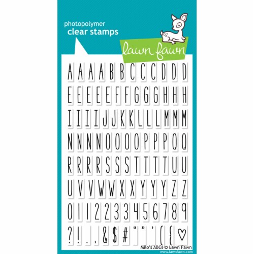 Lawn Fawn Clear Stamps 4 X6 -Milo's ABCs Perspective: front