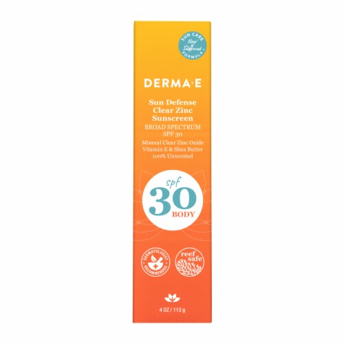 Derma-E Sun Defense Clear Zinc Sunscreen SPF 30 Perspective: front