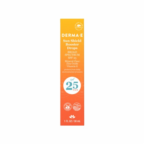 Derma-E Sun Shield Booster Drops SPF 25 Perspective: front