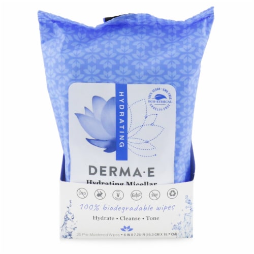 Derma-E Hydrating Facial Wipes Perspective: front