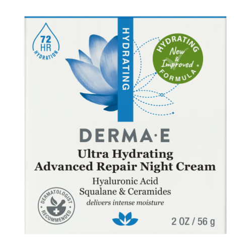 Derma-E Hyaluronic Acid Hydrating Night Cream Perspective: front