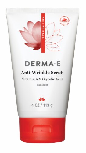 Derma-E Anti-Wrinkle Scrub with Vitamin A & Glycolic Acid Exfoliant Perspective: front