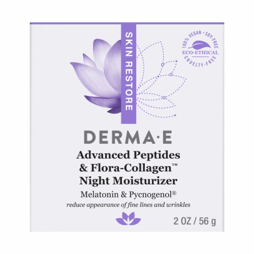 Derma-E Advanced Peptides and Flora-Collagen Night Moisturizer Perspective: front